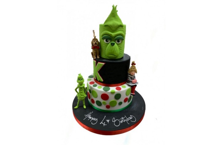 The Grinch Tiered Cake